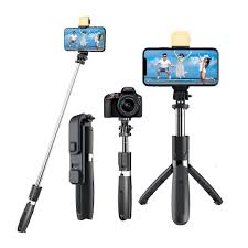 R1s 3 in 1 Bluetooth Remote Control Tripod Selfie Stick Current and Voltage: CR 1632/70mAh (Replaceable) Material: ABS + Stainless Steel